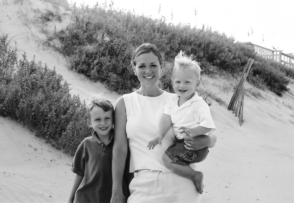 Chris and kids Aug 2002