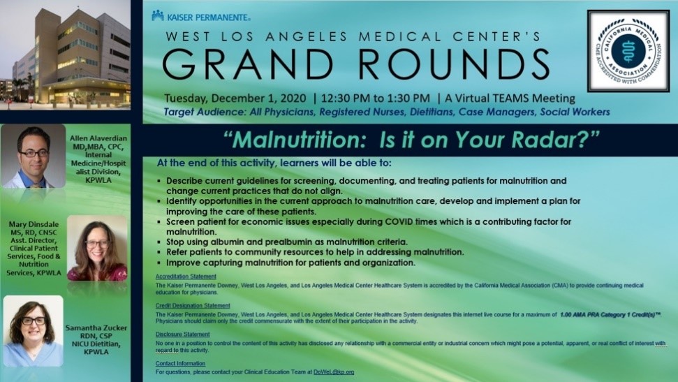 Kaiser Permanente West Los Angeles Grand Rounds